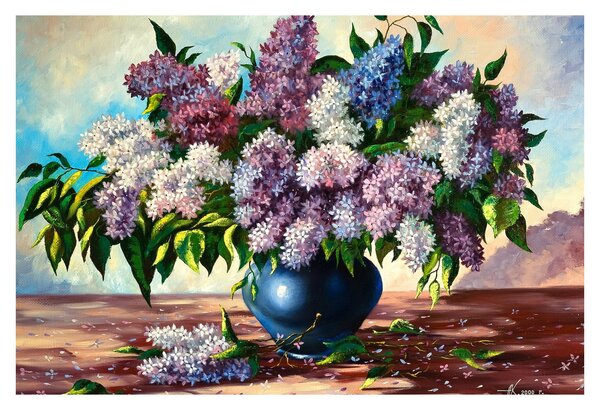 Obraz - Kytica orgovánu (90x60 cm)