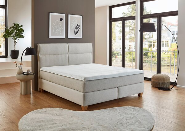 BOXSPRINGOVÁ POSTEĽ, 180/200 cm, béžová Beldomo - Sleep - Postele