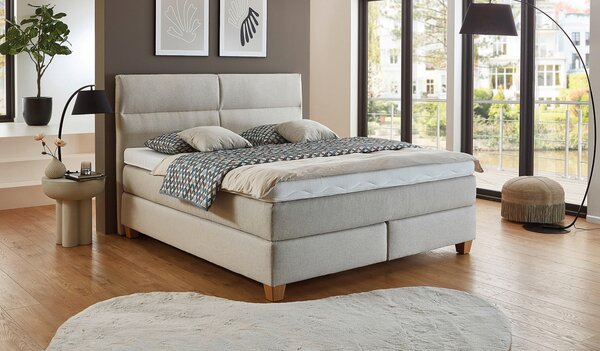BOXSPRINGOVÁ POSTEĽ, 180/200 cm, béžová Beldomo - Sleep - Postele