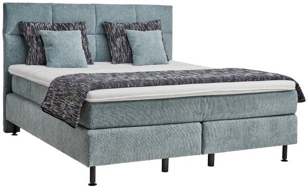 BOXSPRINGOVÁ POSTEĽ, 180/200 cm, svetlomodrá Beldomo - Sleep - Postele