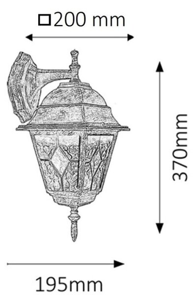Rabalux 8181 nástenné svietidlo Monaco