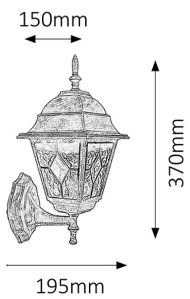 Rabalux 8182 nástenné svietidlo Monaco