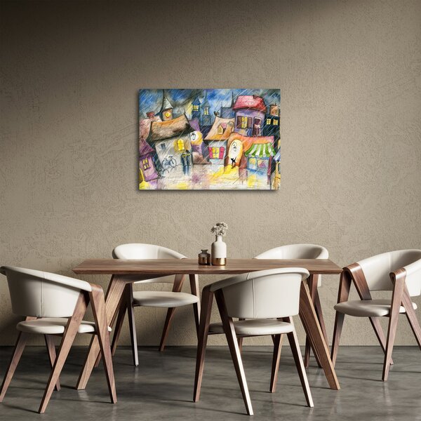 Obraz - Daždivý večer (70x50 cm)