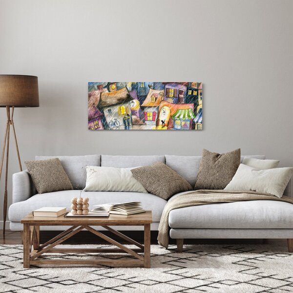 Obraz - Daždivý večer (120x50 cm)
