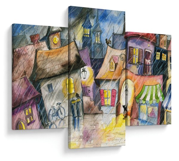 Obraz - Daždivý večer (90x60 cm)