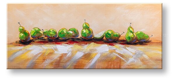 Maľovaný obraz na stenu HRUŠKY 120x50 cm