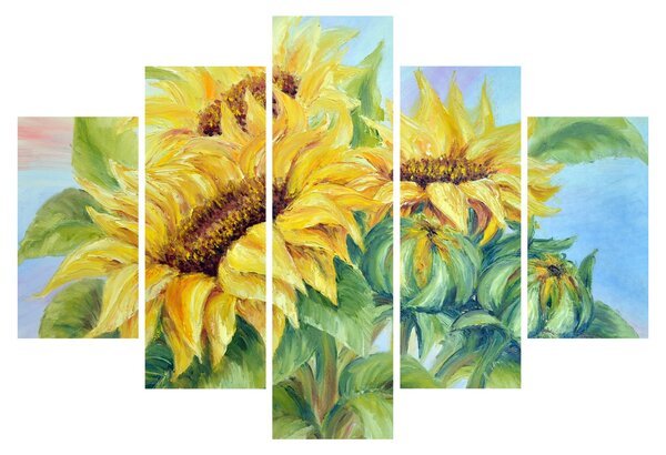 Obraz rozkvitnutých slnečníc (150x105 cm)