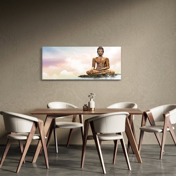 Obraz - Budha dozerajúci na zemi (120x50 cm)