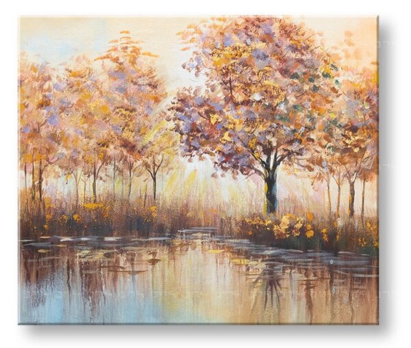 Maľovaný obraz na stenu STROMY 70x60 cm