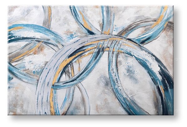 Maľovaný obraz na stenu ABSTRAKT 120x80 cm - 120×80 cm / Klasický 2 cm