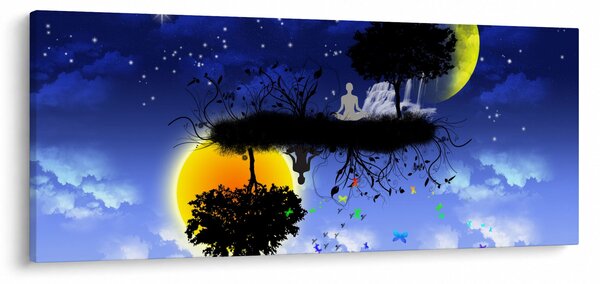 Obraz - Reflekcia rovnováhy (120x50 cm)