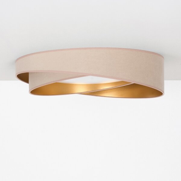 BRILAGI- LED stropné svietidlo VELVET TWIST LED/24W/230V 4000K priemer 55 cm béžová/zlatá