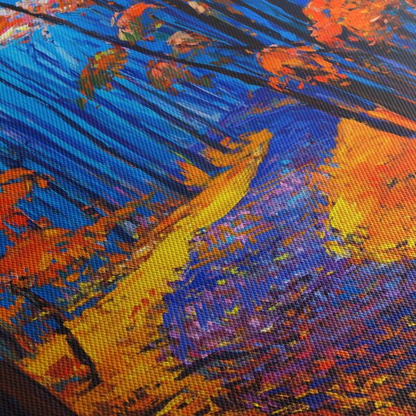 Obraz jesenného lesa (90x60 cm)