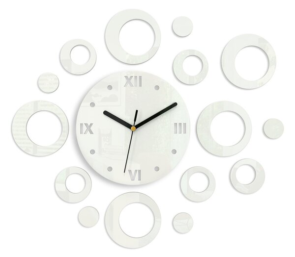 Moderné nástenné hodiny RINGS WHITE white