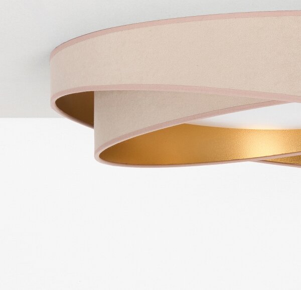 BRILAGI- LED stropné svietidlo VELVET TWIST LED/24W/230V 4000K priemer 55 cm béžová/zlatá
