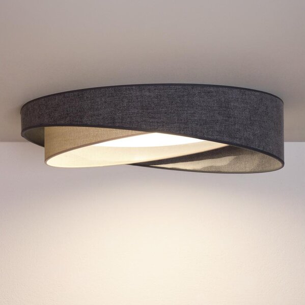 BRILAGI- LED stropné svietidlo VELVET TWIST LED/24W/230V 4000K pr. 55 cm šedá/kr