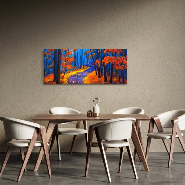 Obraz jesenného lesa (120x50 cm)