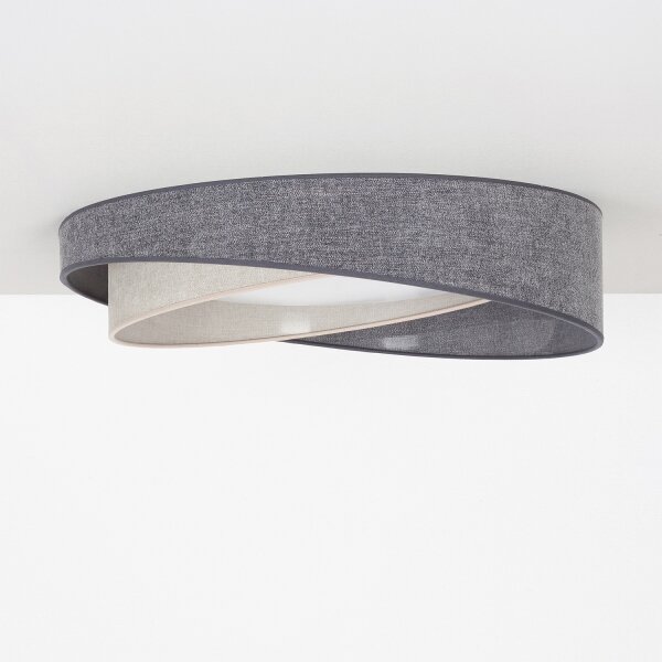 BRILAGI- LED stropné svietidlo VELVET TWIST LED/24W/230V 4000K pr. 55 cm šedá/kr