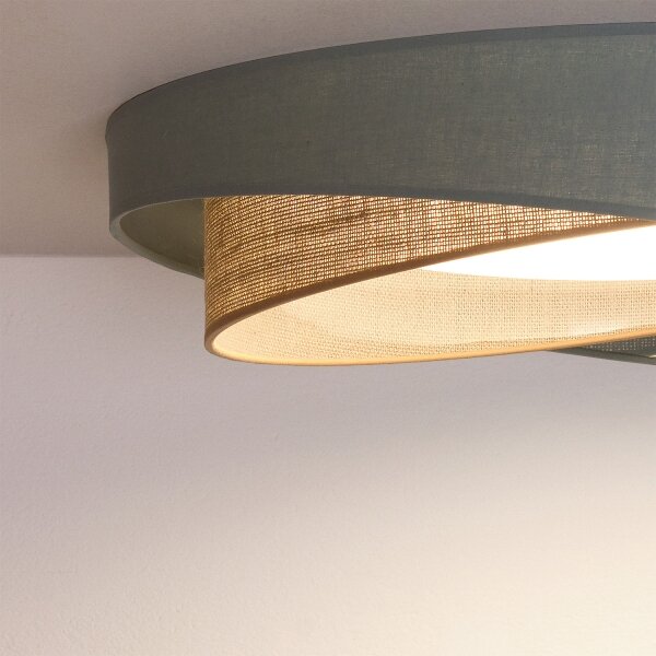 BRILAGI-LED Stropné svietidlo VELVET TWIST LED/24W/230V 4000K pr. 55 cm zelené/béžové