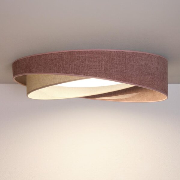 BRILAGI- LED Stropné svietidlo VELVET TWIST LED/24W/230V 4000K pr. 55 cm ruž./kr