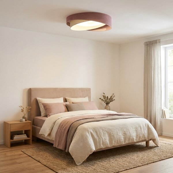 BRILAGI- LED Stropné svietidlo VELVET TWIST LED/24W/230V 4000K pr. 55 cm ruž./kr