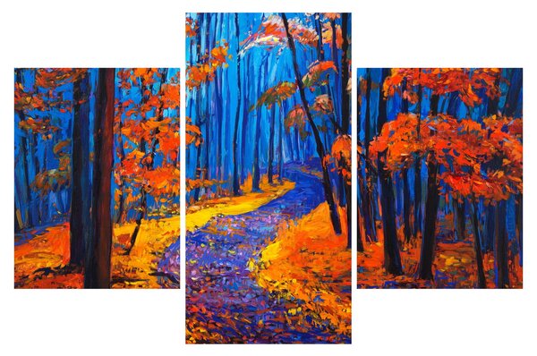 Obraz jesenného lesa (90x60 cm)