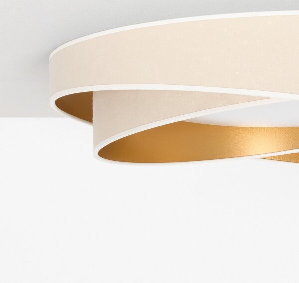 BRILAGI- LED Stropné svietidlo VELVET TWIST LED/24W/230V 4000K pr. 55 cm biela/zlatá