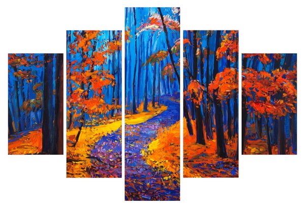 Obraz jesenného lesa (150x105 cm)