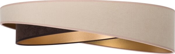 BRILAGI-LED Stropné svietidlo VELVET TWIST LED/24W/230V 4000K pr. 55 cm béžová/hnedá/zlatá