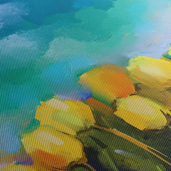 Obraz žltých tulipánov (90x60 cm)