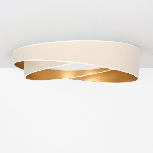 BRILAGI- LED Stropné svietidlo VELVET TWIST LED/24W/230V 4000K pr. 55 cm biela/zlatá