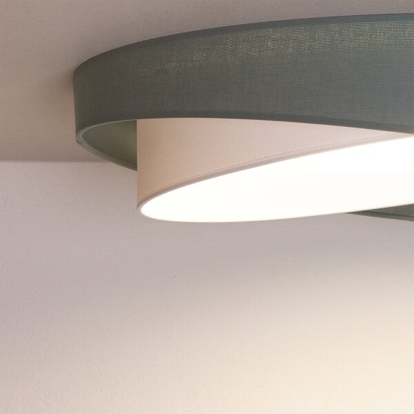 BRILAGI-LED Stropné svietidlo VELVET TWIST LED/24W/230V 4000K pr. 55 cm zelená/biela