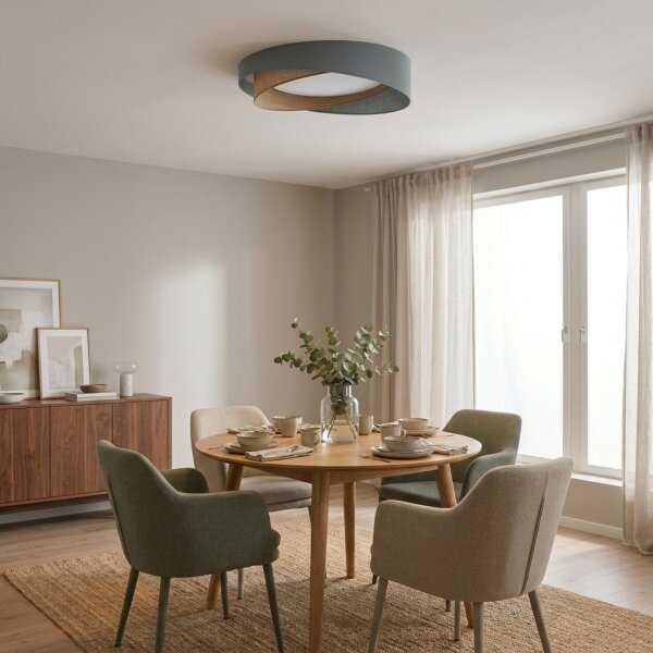 BRILAGI-LED Stropné svietidlo VELVET TWIST LED/24W/230V 4000K pr. 55 cm zelené/béžové