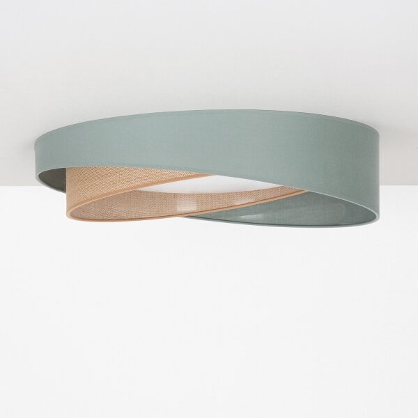 BRILAGI-LED Stropné svietidlo VELVET TWIST LED/24W/230V 4000K pr. 55 cm zelené/béžové