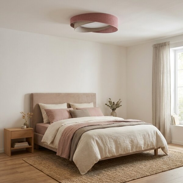 BRILAGI- LED Stropné svietidlo VELVET TWIST LED/24W/230V 4000K pr. 55 cm ruž./kr