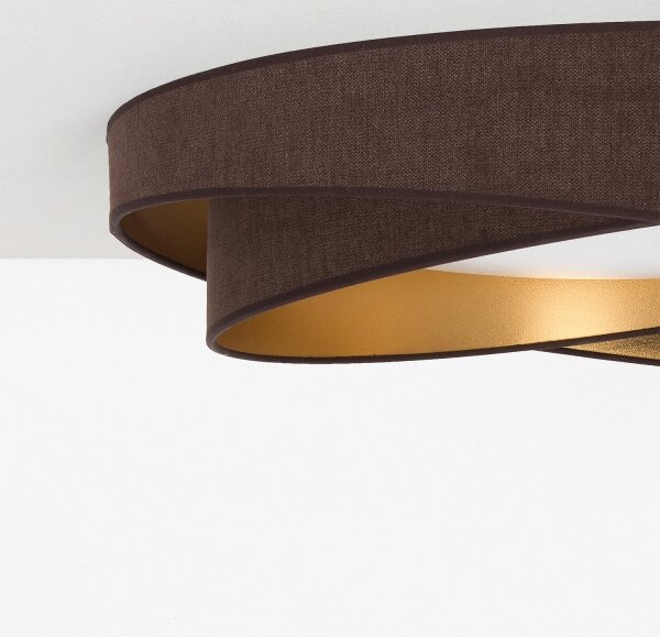 BRILAGI - Stmievateľné LED svietidlo VELVET TWIST LED/36W/230V CCT priemer 65 cm WT hn./zl. + diaľkové ovládanie