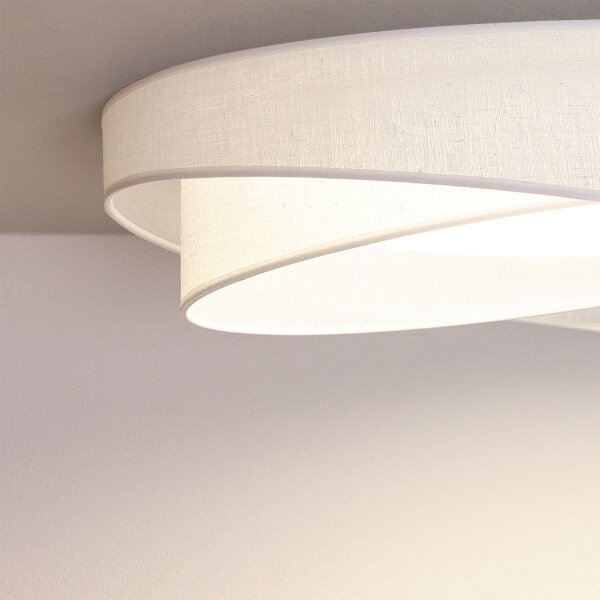 BRILAGI - LED stropné svietidlo VELVET TWIST LED/24W/230V 4000K pr. 55 cm biela