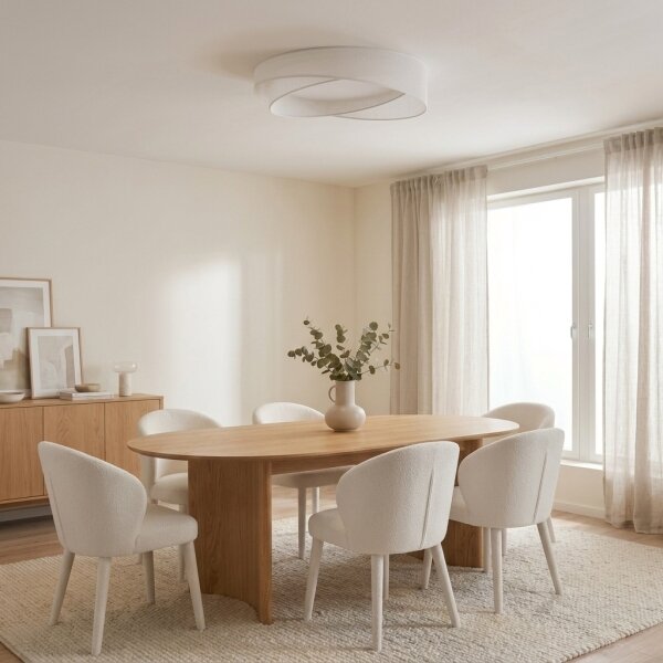 BRILAGI - LED stropné svietidlo VELVET TWIST LED/24W/230V 4000K pr. 55 cm biela