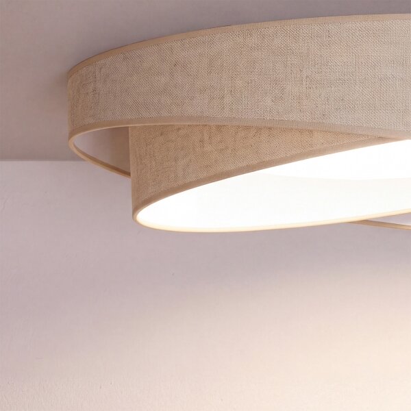 BRILAGI - LED stropné svietidlo VELVET TWIST LED/24W/230V 4000K priemer 55 cm béžová