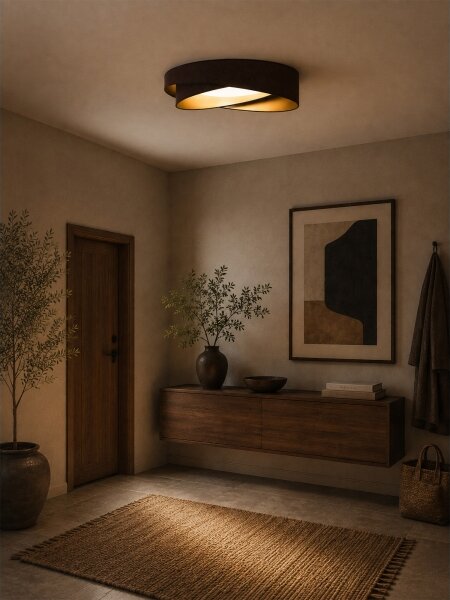 BRILAGI - Stmievateľné LED svietidlo VELVET TWIST LED/36W/230V CCT priemer 65 cm WT hn./zl. + diaľkové ovládanie