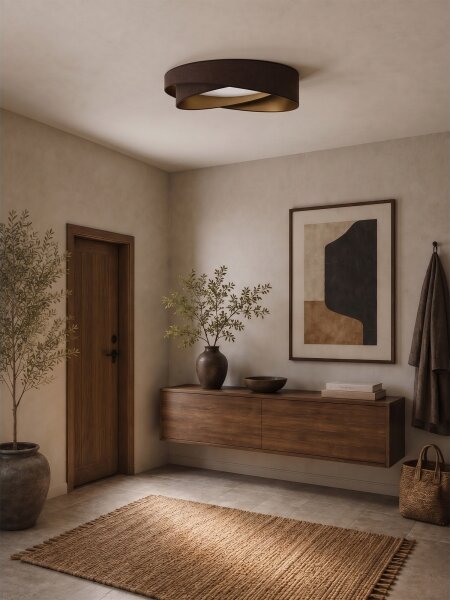 BRILAGI - Stmievateľné LED svietidlo VELVET TWIST LED/36W/230V CCT priemer 65 cm WT hn./zl. + diaľkové ovládanie