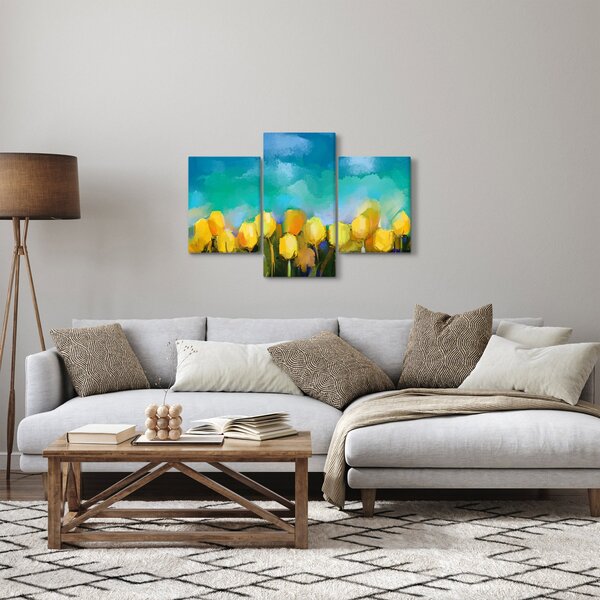 Obraz žltých tulipánov (90x60 cm)