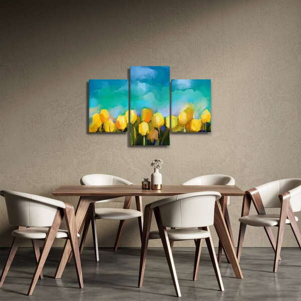 Obraz žltých tulipánov (90x60 cm)