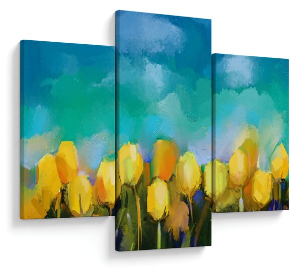 Obraz žltých tulipánov (90x60 cm)
