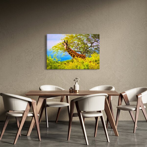 Obraz žirafy v Afrike (90x60 cm)