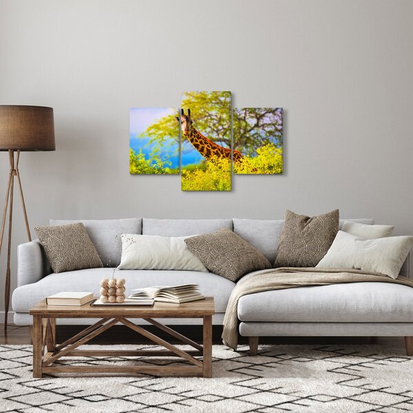 Obraz žirafy v Afrike (90x60 cm)