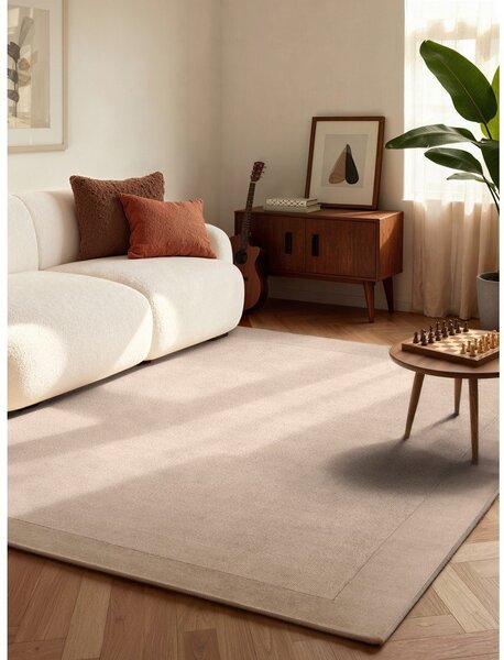 Béžový ručne tkaný koberec s prímesou vlny 80x150 cm Kari – Villeroy&Boch