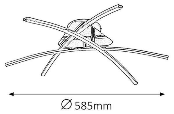 Rabalux 2504 ALEXIS stropné svietidlo LED 21W=1500lm 4000K