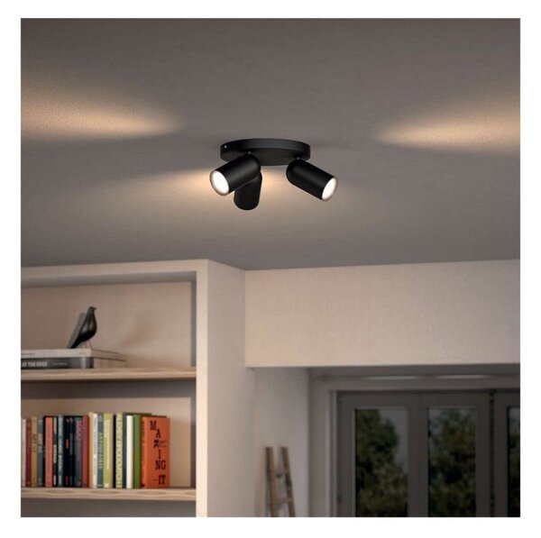 Philips 50583/30/PN Pongee spot 3xGU10 čierny