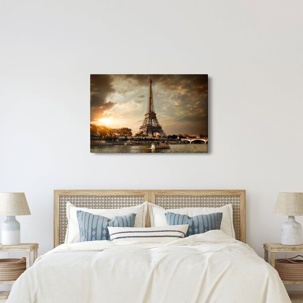 Obraz - Eiffelova veža, Paríž, Francúzsko (90x60 cm)